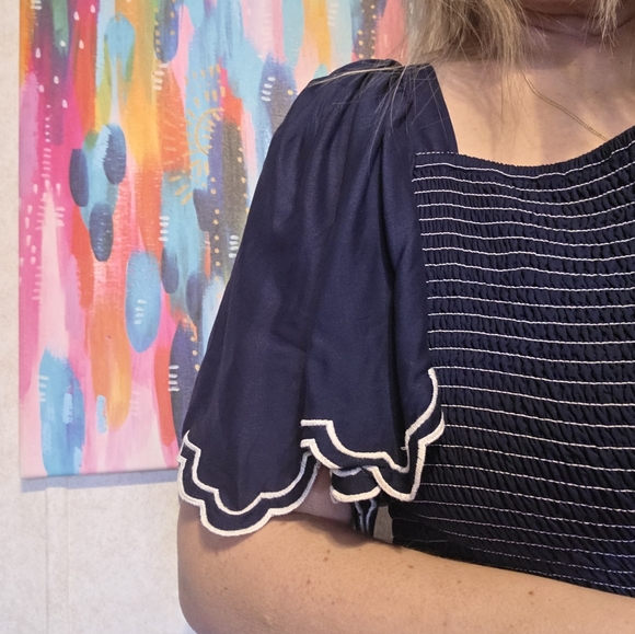 NEW AND NEVER WORN - JessaKae Helen Dress - Size 1XL - Navy Midi Dress - Picture 9 of 9